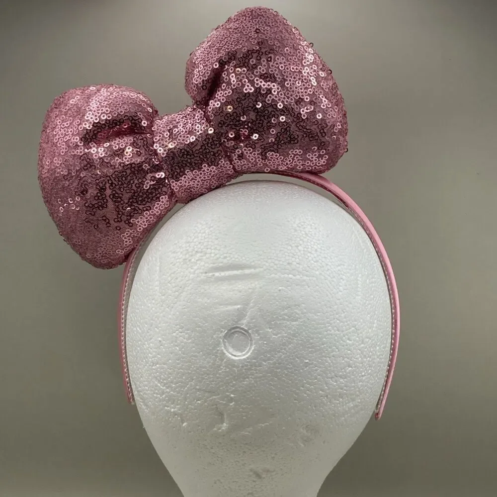 Chubby Bunny x Hello Kitty Cafe Limited Edition Pink Sequin Bow Headband